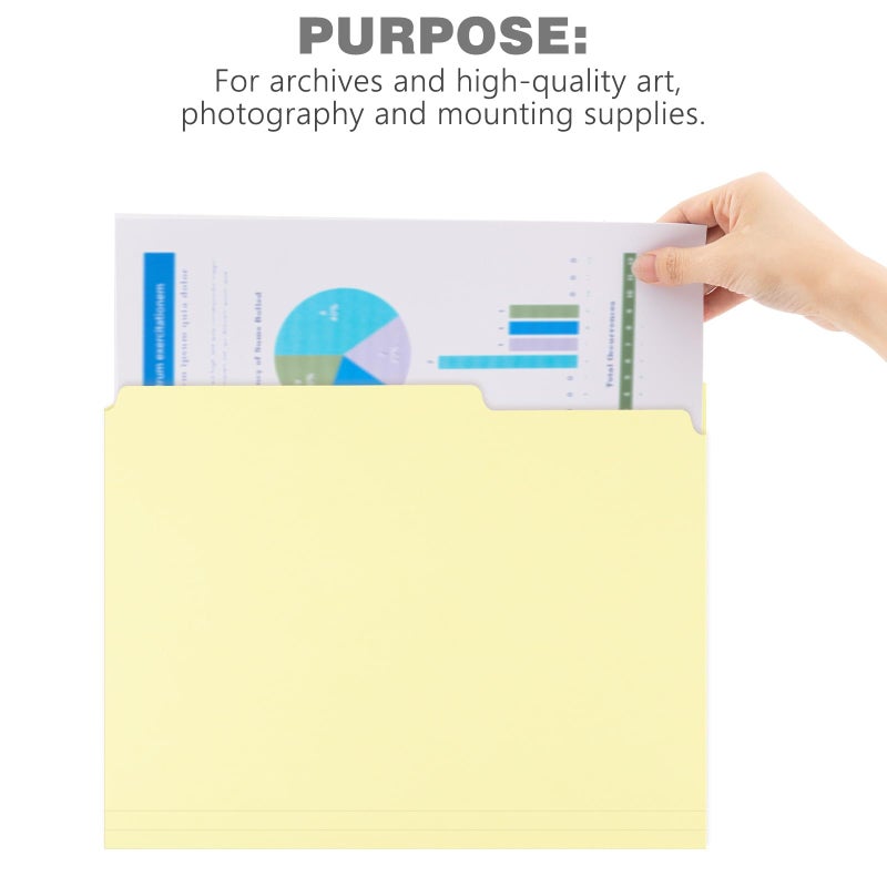 لينيكو مجلدات ملفات أرشيفية ذات حجم قانوني من Lineco. تنظيم المستندات والمطبوعات والصور المهمة. 9.5 بوصة × 14.75 بوصة مع علامة تبويب 1/3 قطع، خالية من الأحماض، خالية من اللجنين، 10 قطع. مخزون مجلد بيرما/دور. حزمة من 50 - Image 3